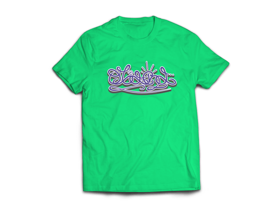 Obachd! Abstrakt Logo auf T-Shirt